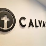 custom lobby logo sign